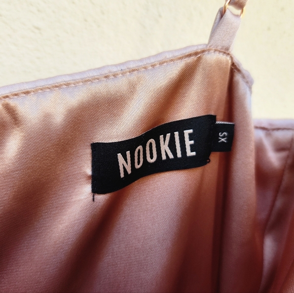 Nookie Dream Draped Mini Dress in Nude - Picture 7 of 10